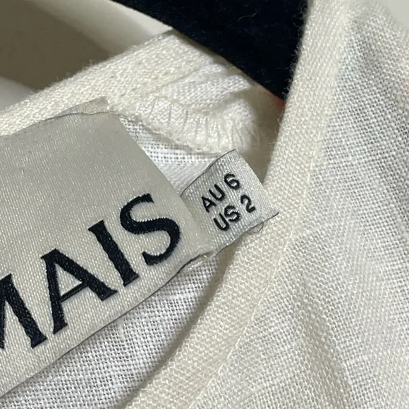 ALEMAIS Aether Abstract Print Linen Midi Dress - Picture 7 of 10